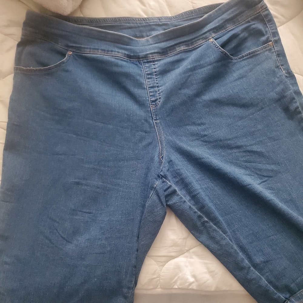 Terra & Skye Denim Capri